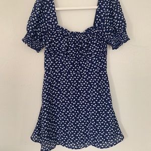 Trixxi Ruffled Sleeve Floral babydoll dress